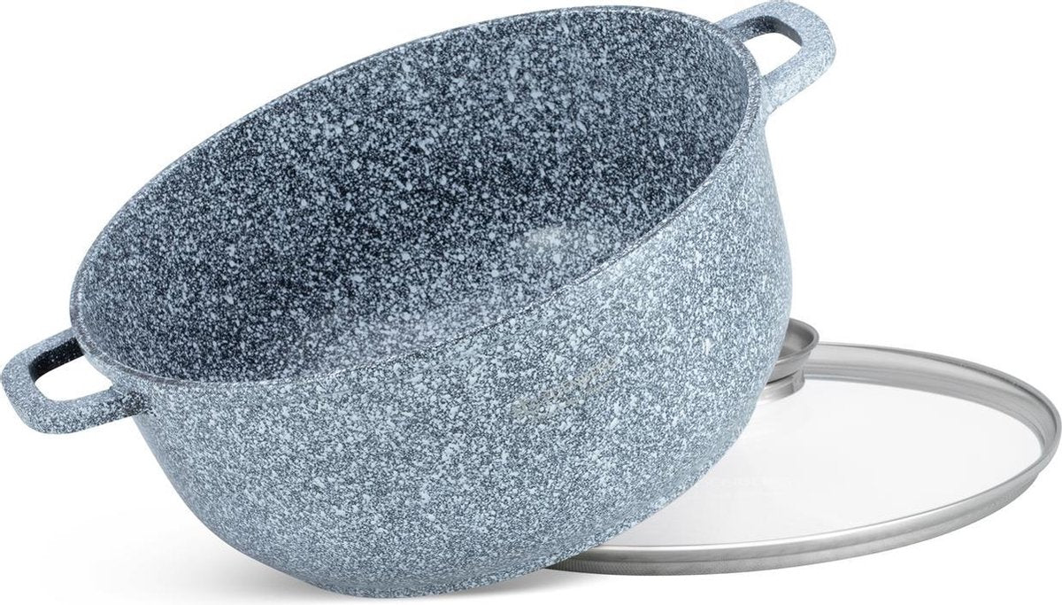 Edënbërg Stonetec Line - Luxe Aluminium Kookpan met Deksel - Ø 28 cm