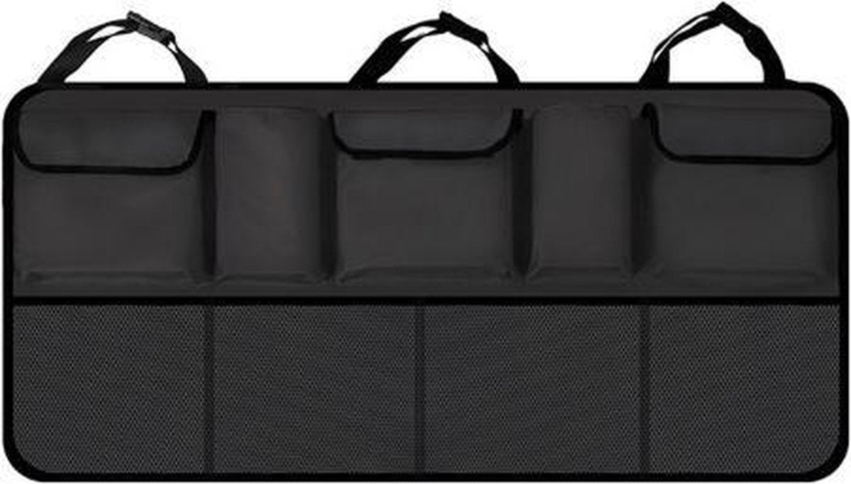 Carlife ® |  Kofferbak organizer |  10 Opbergvakken |   Auto  organizer |  Waterbestendig |   Organizer bakjes |   Hoogwaardige kwaliteit |  Opberg |   Wasbaar |  Zwart |  52x108 cm