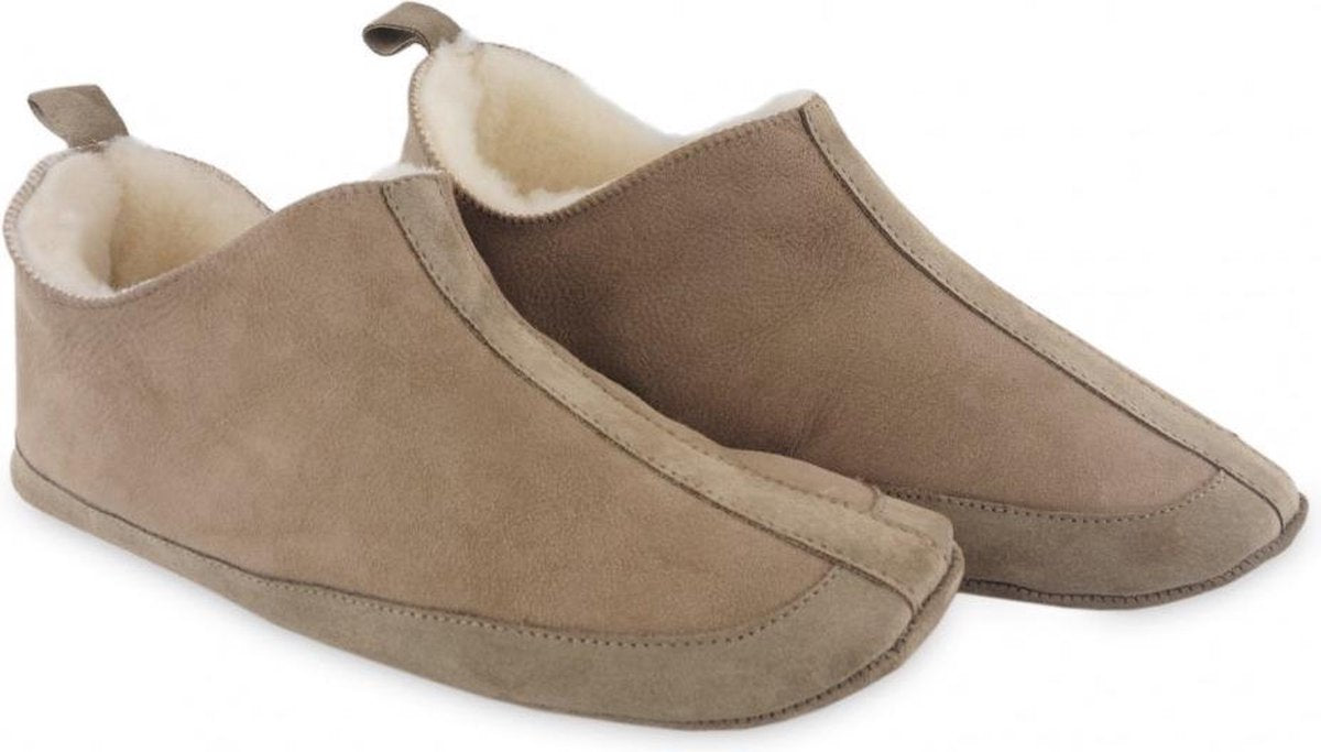 Texelana sloffen en pantoffels voor dames & heren - pantoffel van schapenvacht - model Katja lever - maat 36