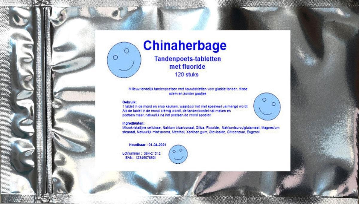 Tandenpoets tabletten met Fluoride - 120 stuks