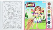 Kleurboek fee met glitterverf