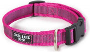 Julius-k9 verstelbare halsband 25mm Roze/grijs 39-65cm