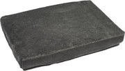 Comfort Kussen Matras omtrek met elastiek Teddy 100 x 150 cm - grijs