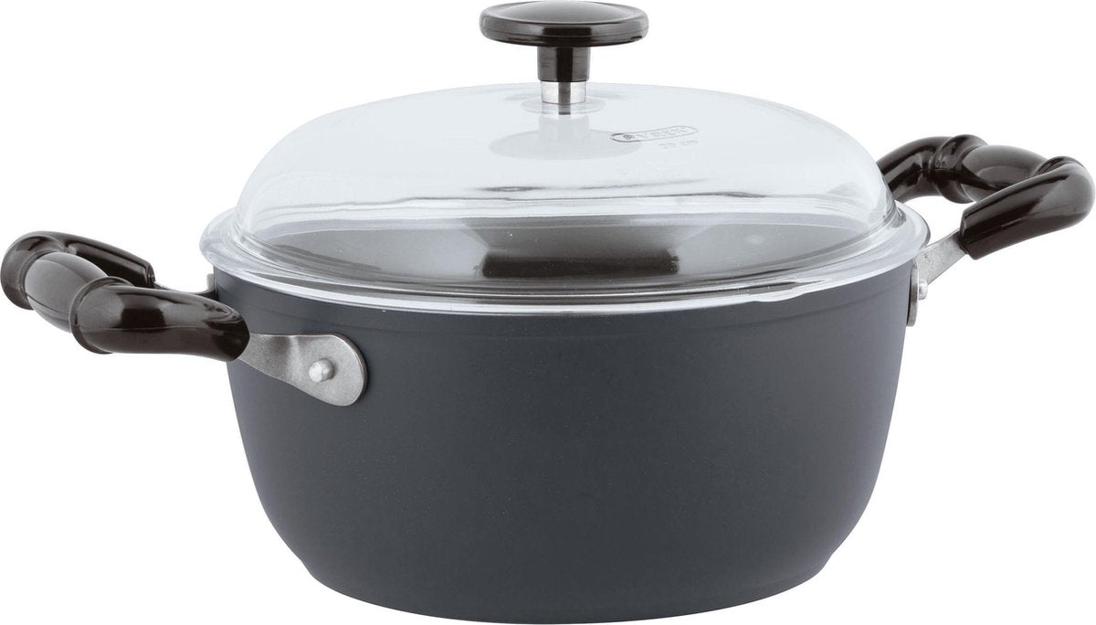 Sambonet Vintage Kookpan - Incl. Deksel - Aluminium - Ø24cm - Grijs