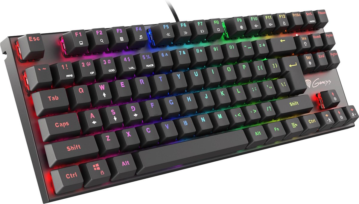 Genesis Thor 300 TKL RGB Mechanisch Gaming Toetsenbord – US-Layout