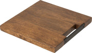 J-Line Snijplank Vierkant Mango Hout Bruin Small