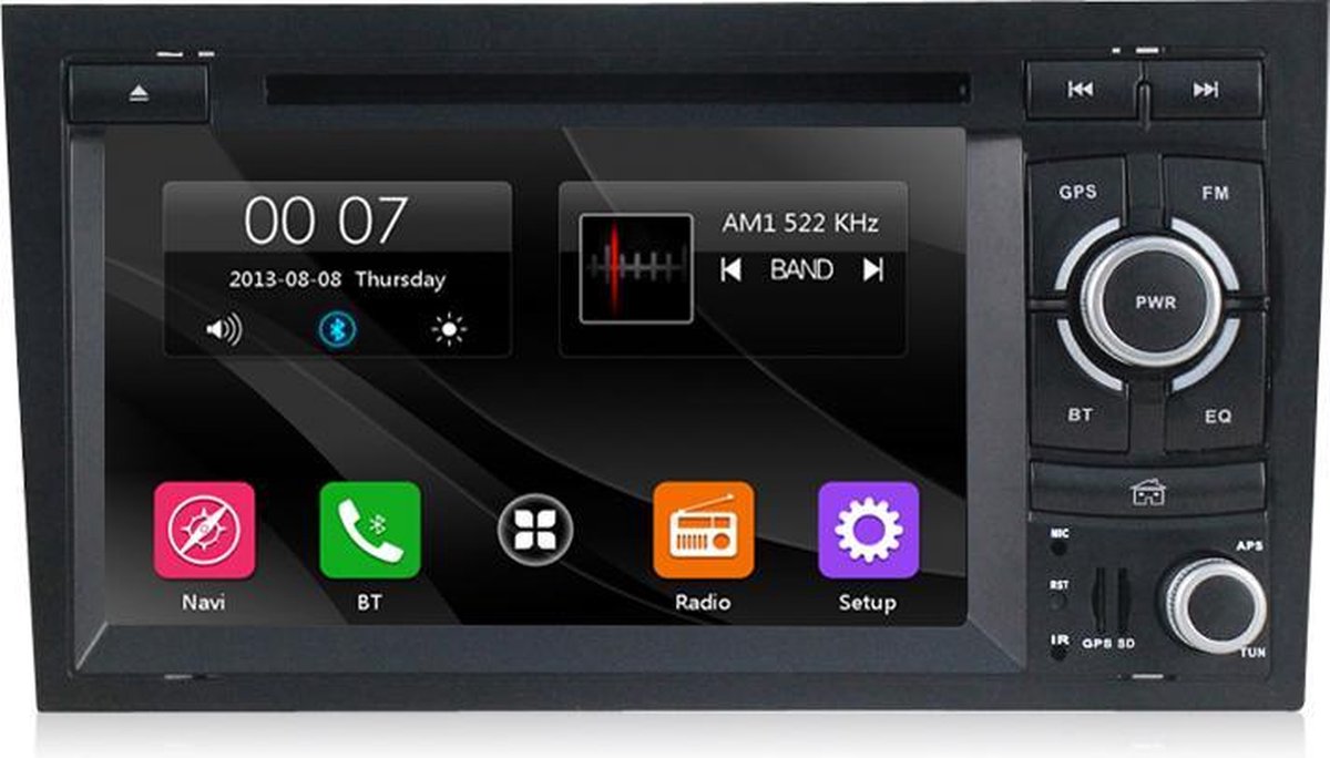 Audi A4 B6 B7 autoradio navigatie - Bluetooth | Aux en USB | Audi S4 RS4 | Seat Exeo