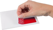 Veiligheidslabel 30 x 78 mm Non Transfer blauw - 500 label per rol