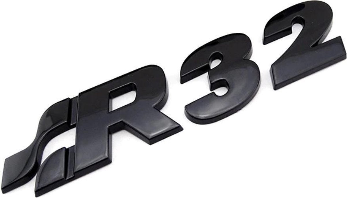 R32 achterkant logo - Golf - Polo - embleem - Volkswagen - zwart
