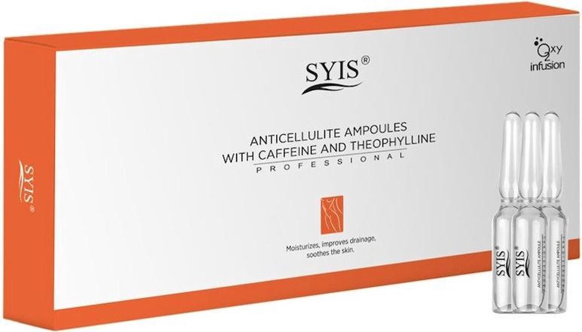 DermaSyis Anticellulite Ampoules met Caffeine en Theofylline 3 x 10ml.