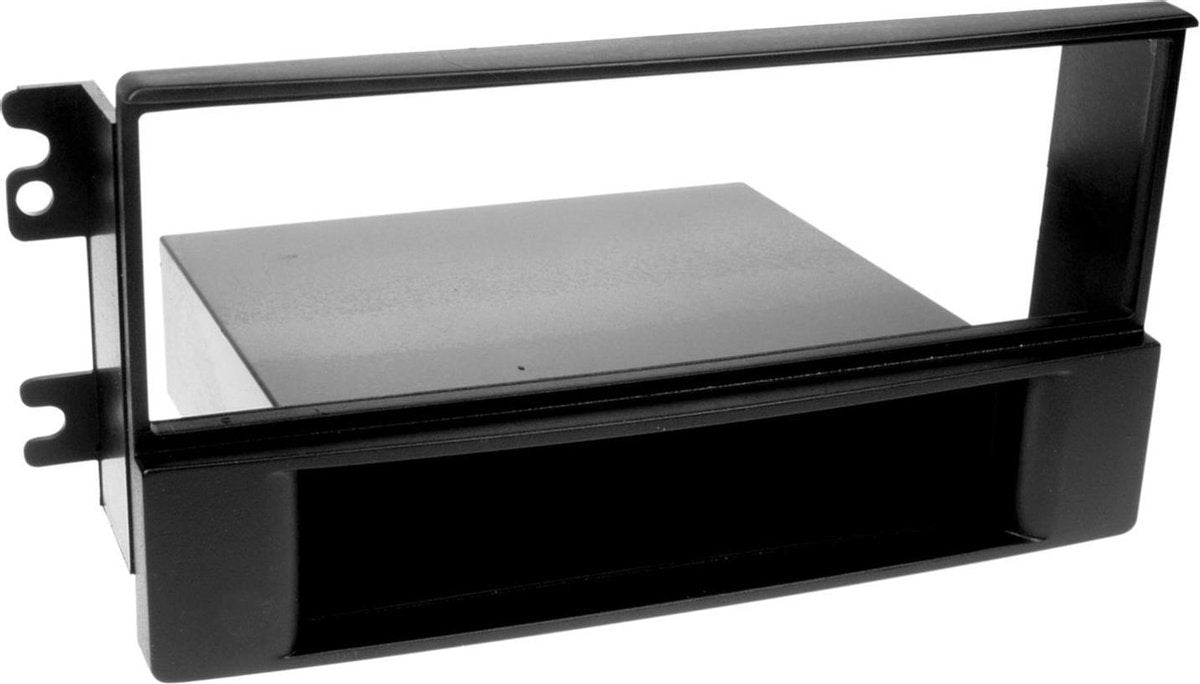 1-DIN Paneel met aflegbakje. Kia Sportage II 2005-2008 Kleur: Zwart