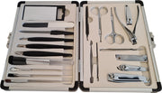 Manicure set 21 delig in aluminium koffer