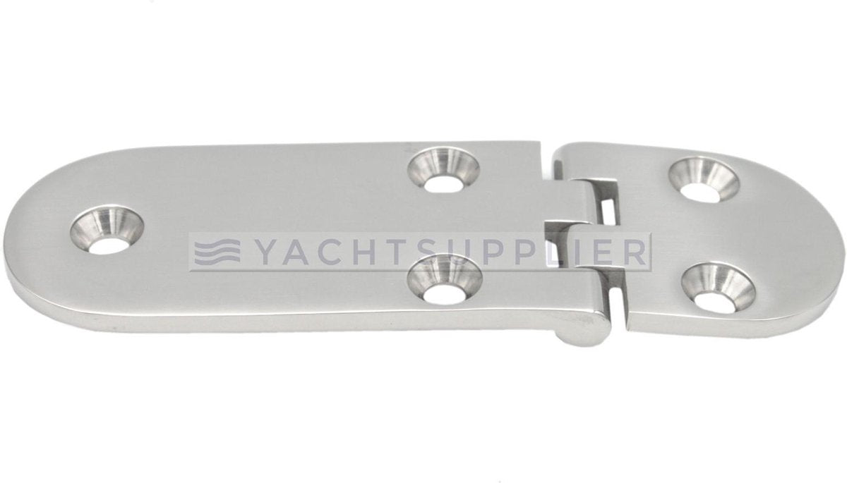 Luikscharnier - 126x40x4 - Rvs 316 - Knoop onder