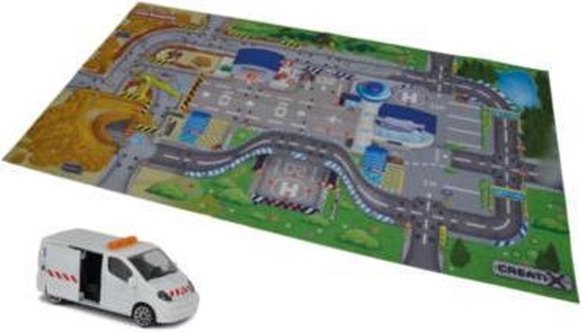 Majorette Creatix Playmat | Antislip-speelmat incl. Auto | automat