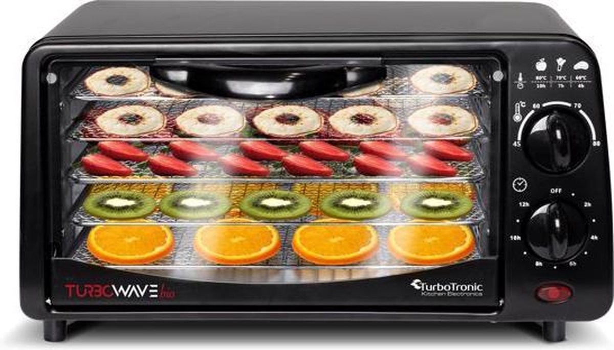 Z-line Metalen voedseldroger FD9 | 9 Liter| Droogoven |Droogmachine | Dehydrator |TurboTronic