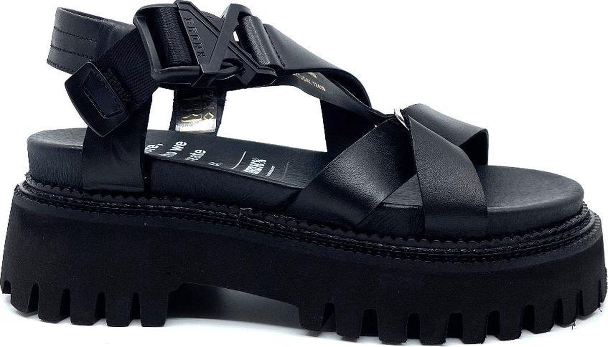 Bronx sandaal GROOV-Y SANDAL BUCKLE BLACK