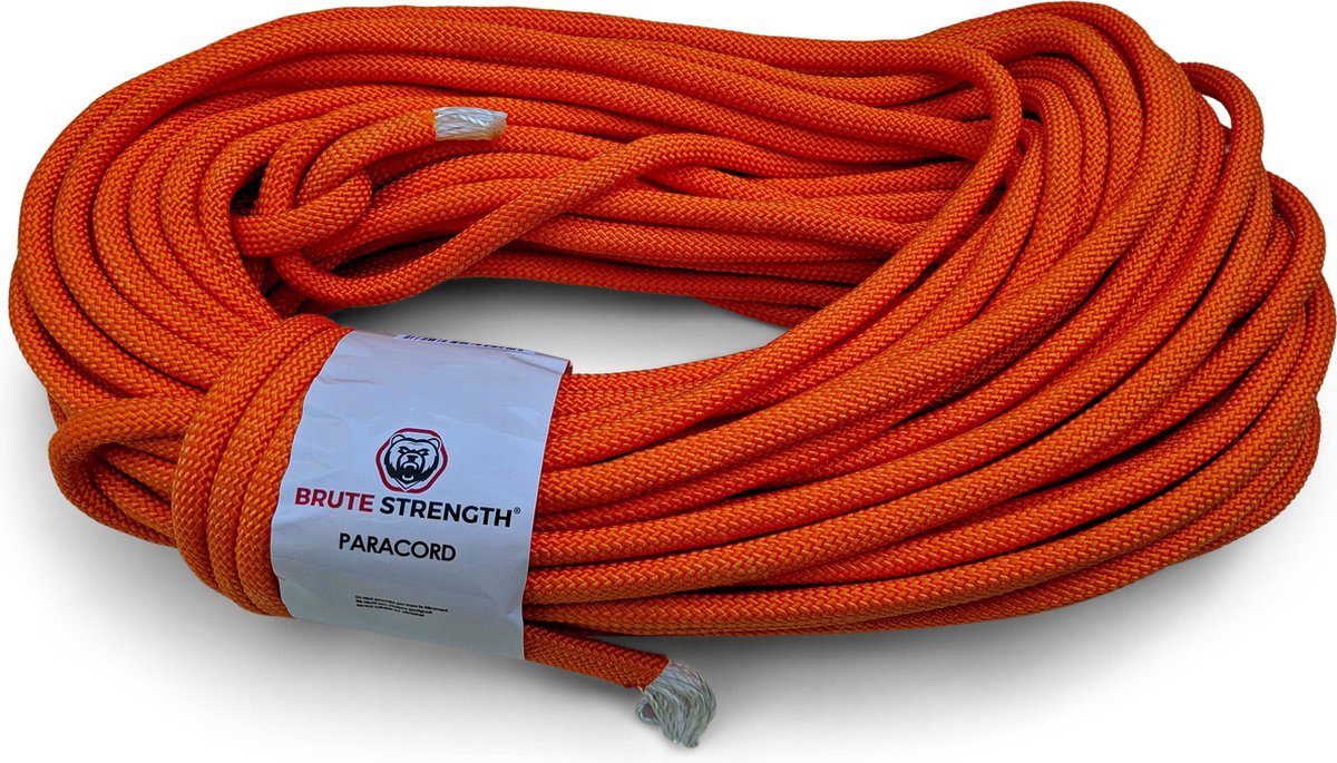 Paracord - Touw - 8 mm - 30 meter - Oranje  - 920 kg trekkracht