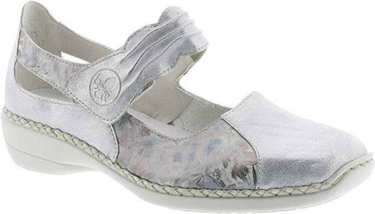 RIEKER 413G3-80 Ballerine grijs maat 36