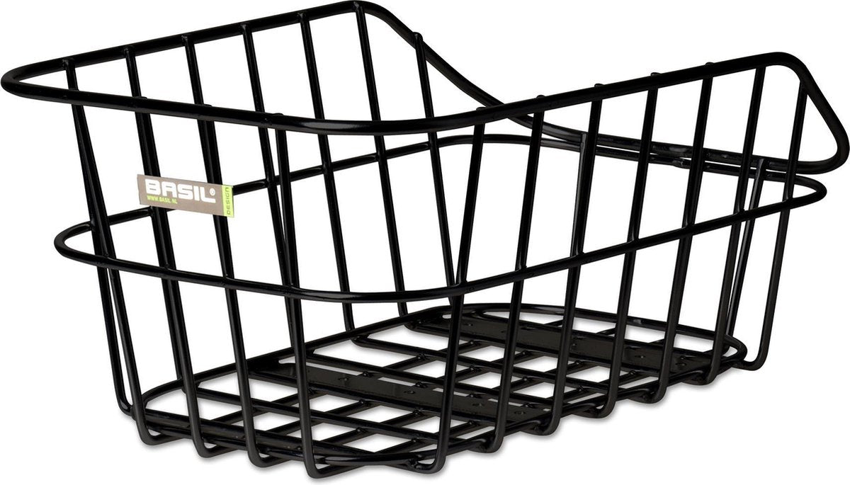 Basil Cento Alu Fietsmand - Achter - Aluminium - Matzwart