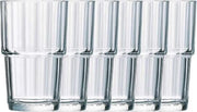 6x Drinkglazen/waterglazen Norvege transparant 270 ml - Koffie/thee glazen Norvege 270 ml