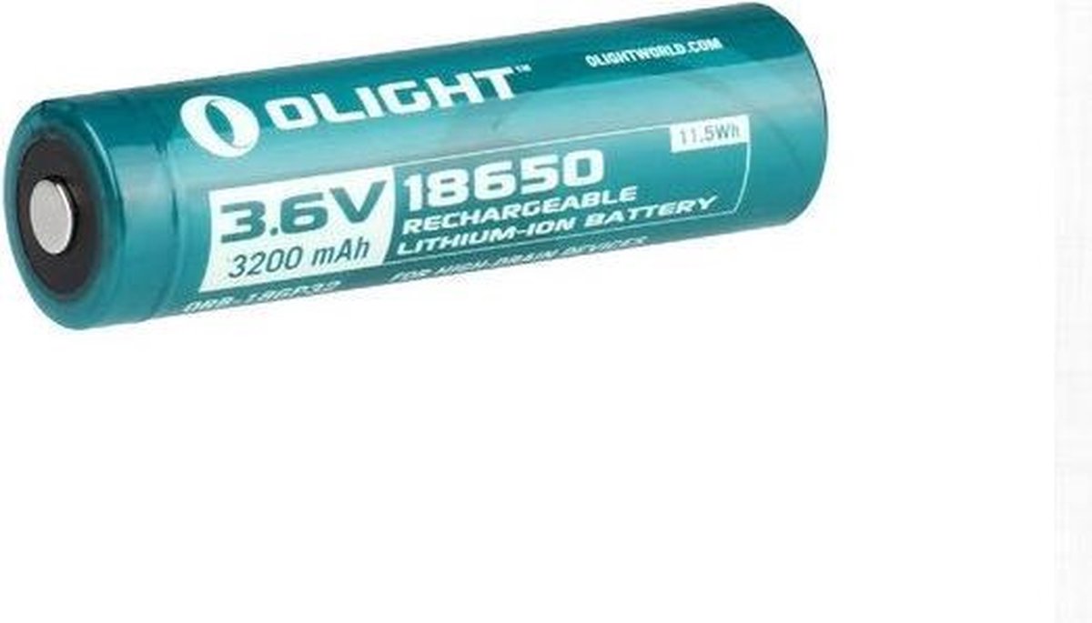1 Stuk - Olight 18650 3200mAh oplaadbaar accu voor R20