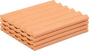 Teifoc - Bouwstenen Dakplaat Rood - 4 stuks