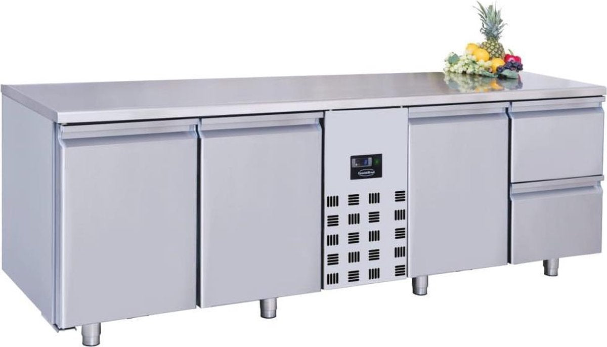 Professionele Koelwerkbank | 3 deuren & 2 laden | Mono Block | Pro Line | Combisteel | 7489.5360 | Horeca