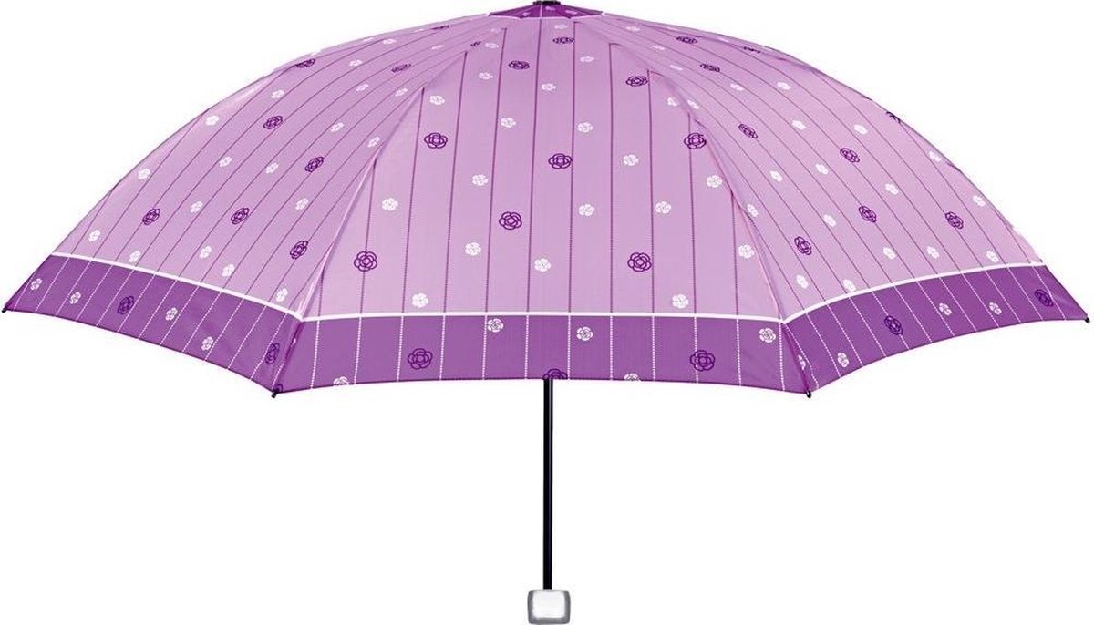 Perletti Paraplu Bloemen Handmatig 97 Cm Roze
