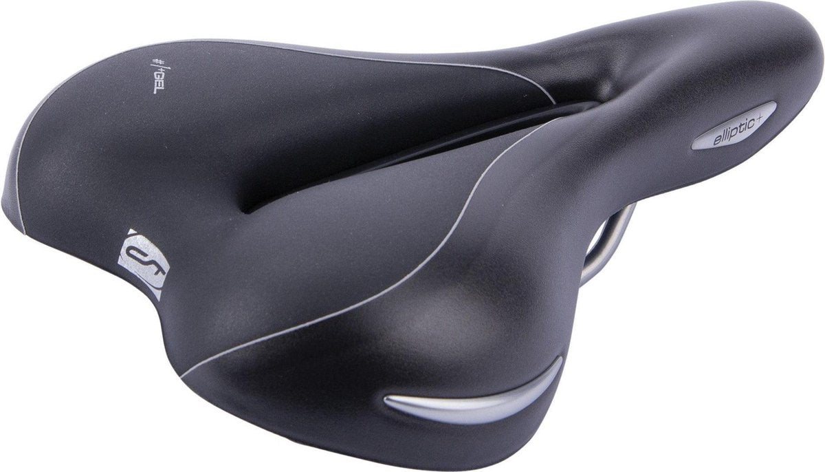 Contec Elliptic + Fietszadel Heren - Zwart - Met +Gel Vulling - 100% Waterdicht