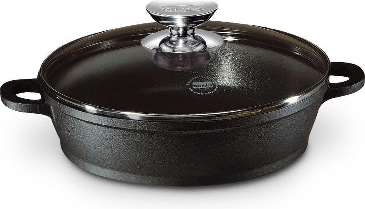 Berndes Vario Click Induction Smoorpan - met deksel - Aluminium - Ø32 cm - Zwart