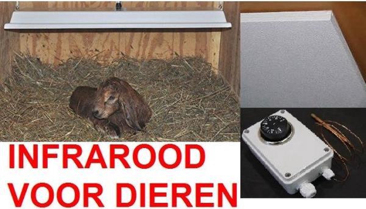 WD PANELEN SETS 330W VOOR DIERENVERBLIJVEN INCLUSIEF WATERDICHTE CAPPILAIRE THERMOSTAAT (2 panelen)