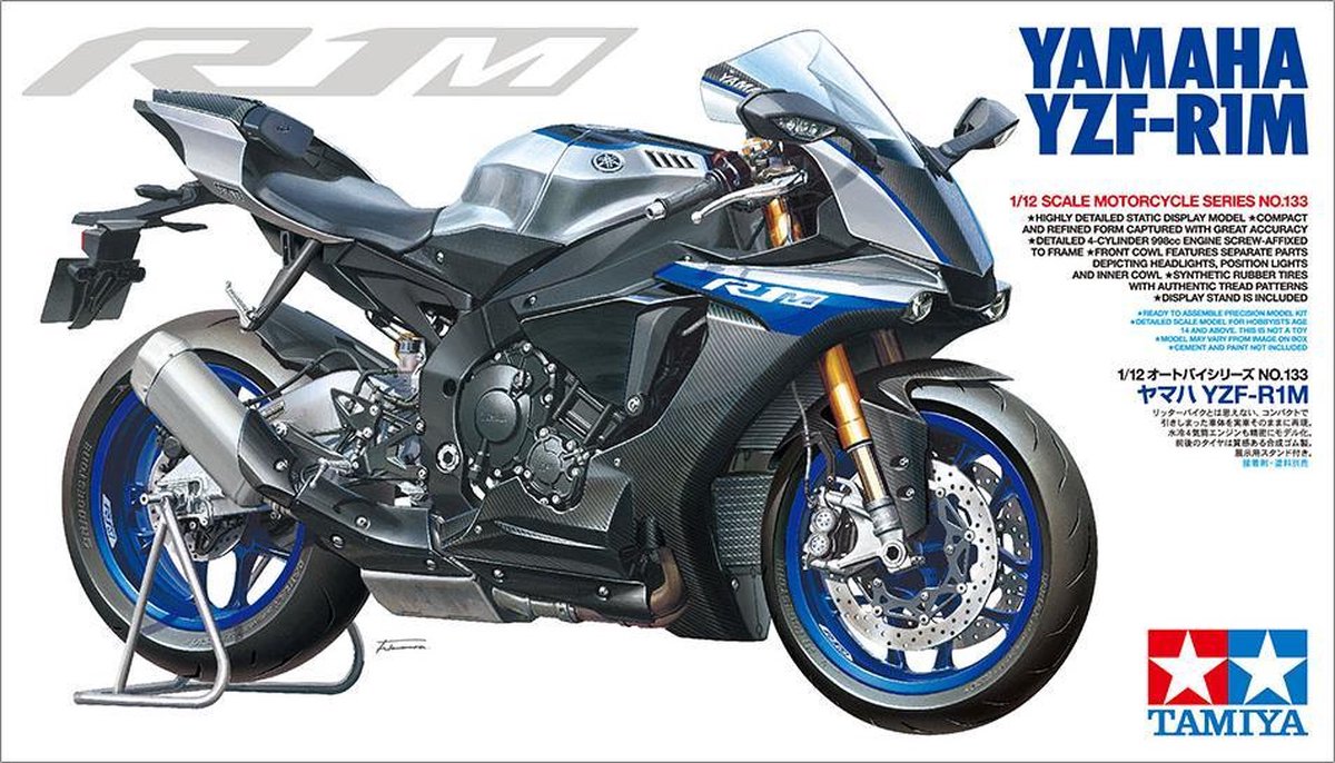 Yamaha YZF-R1M - Tamiya modelbouw pakket 1:12