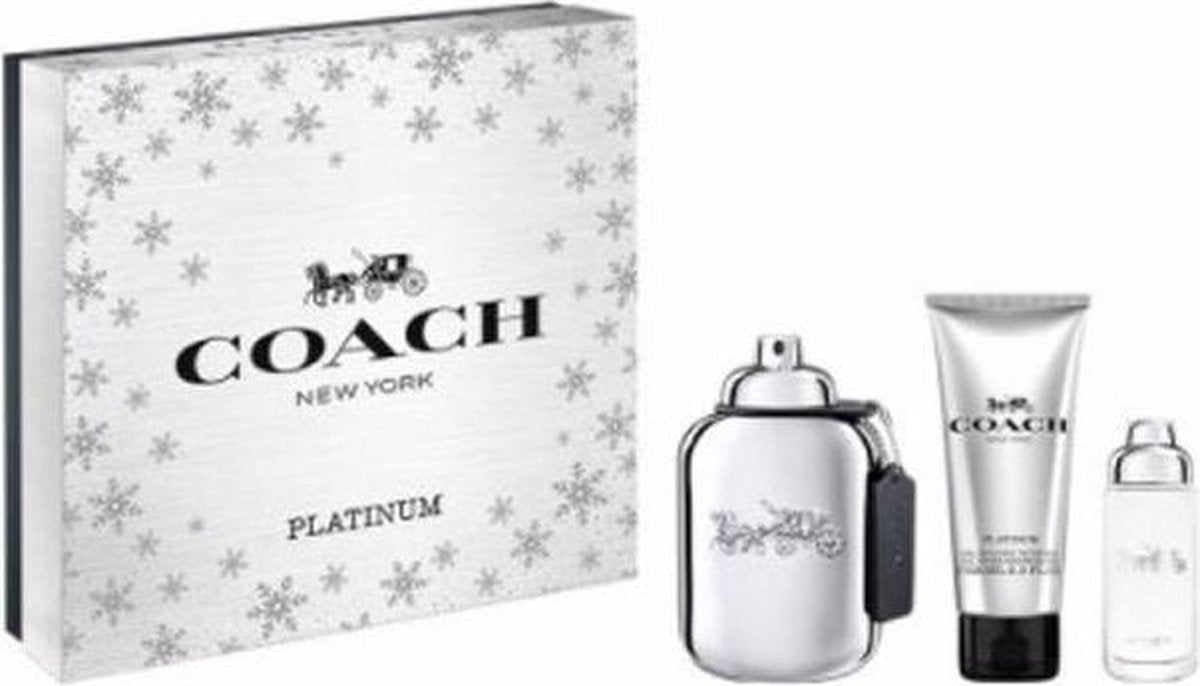 Coach Platinum Eau de Toilette Spray 100ml Set 3 stuks 2021