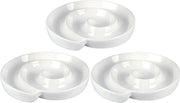 3x Olijven/tapas spiraal serveerschaaltjes 15 cm - Keukenbenodigdheden - Servies - Tapas en olijven serveren/presenteren