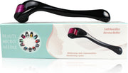 Dermaroller Lightblue 540 Naalden Inclusief bewaarbakje | Derma roller - Anti aging – Anti rimpel – Huidverzorging – Huidverjonging – Gezicht – Huid – Gezichtsborstel – Gezichtsreiniging - Gezichtsroller