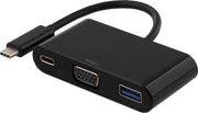 DELTACO USBC-1168 Multiport adapter USB-C naar VGA 1080p (1920x1080 @ 60Hz)