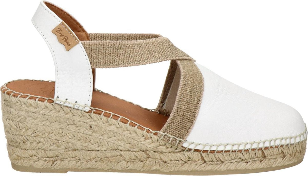 Toni Pons Tossa Dames Espadrilles - Wit - Maat 38