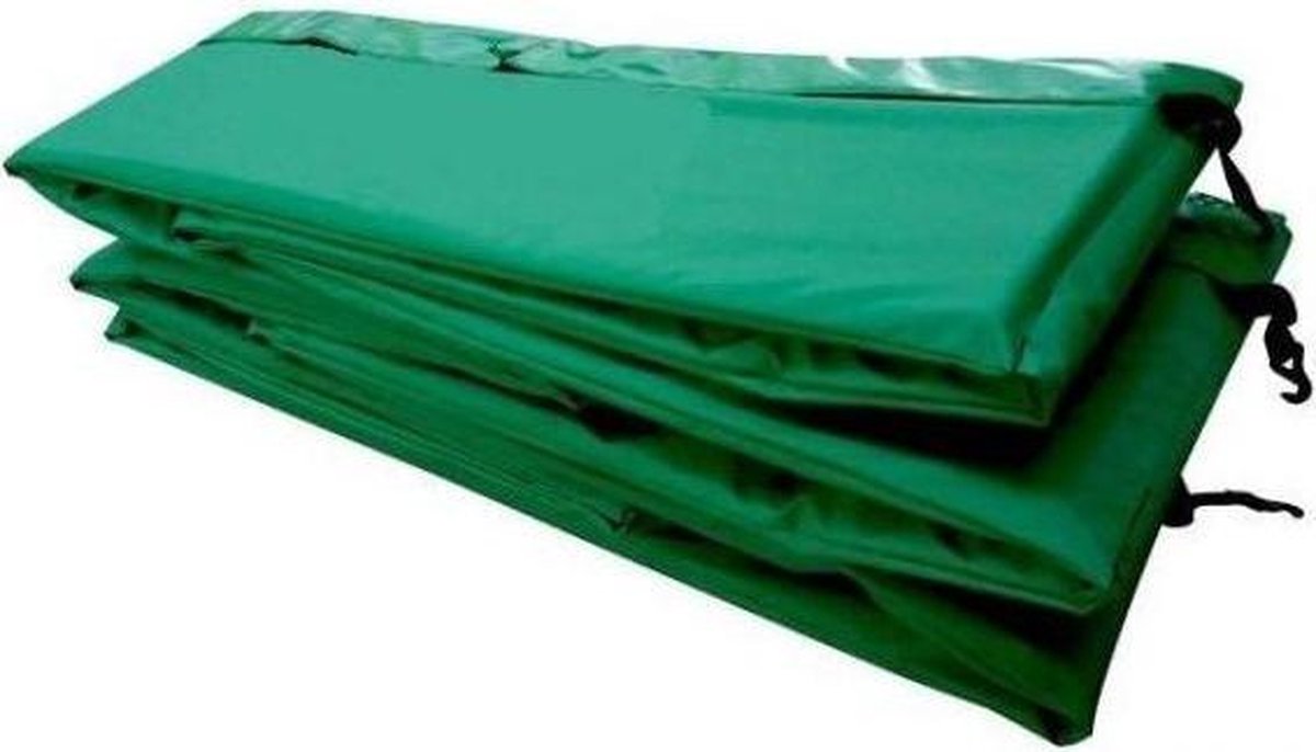 SPRING Beschermrand 244 / 245 cm (8ft) - pvc 21 mm dik - 33 cm breed - Groen