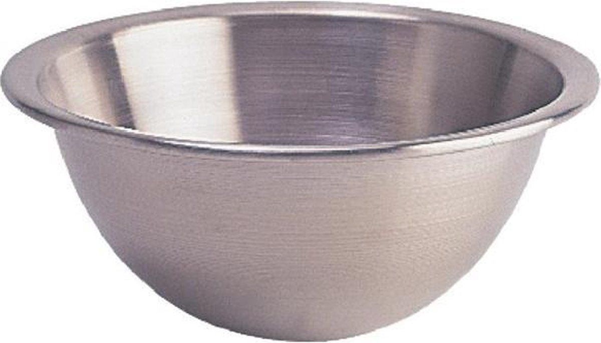 RVS beslagkom 10 ltr. (35cm Ø)
