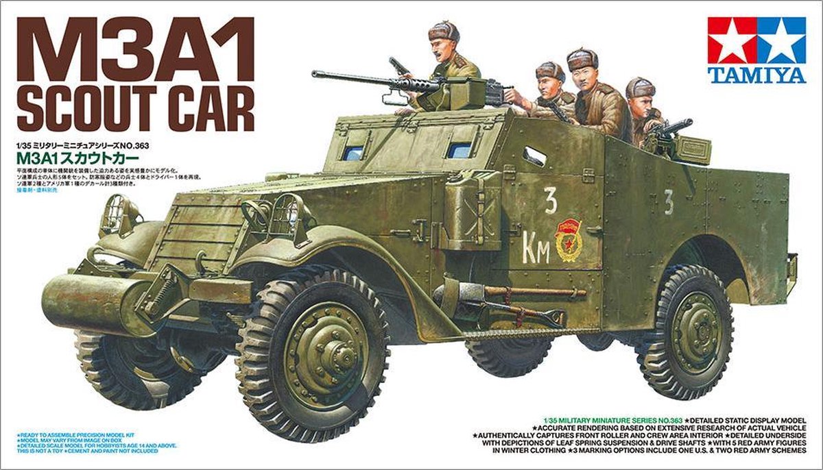 Tamiya M3A1 Scout Car + Ammo by Mig lijm