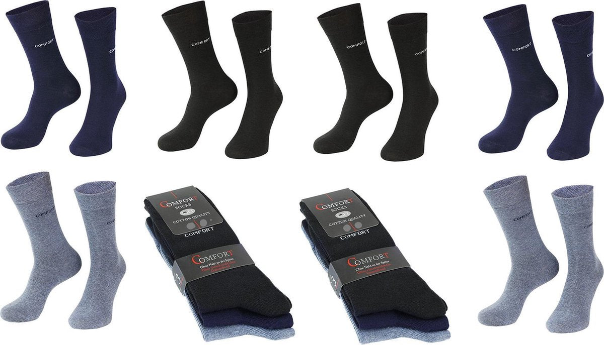 nette heren sokken sokken 6 paar jeans assorti kleuren maat 39-42