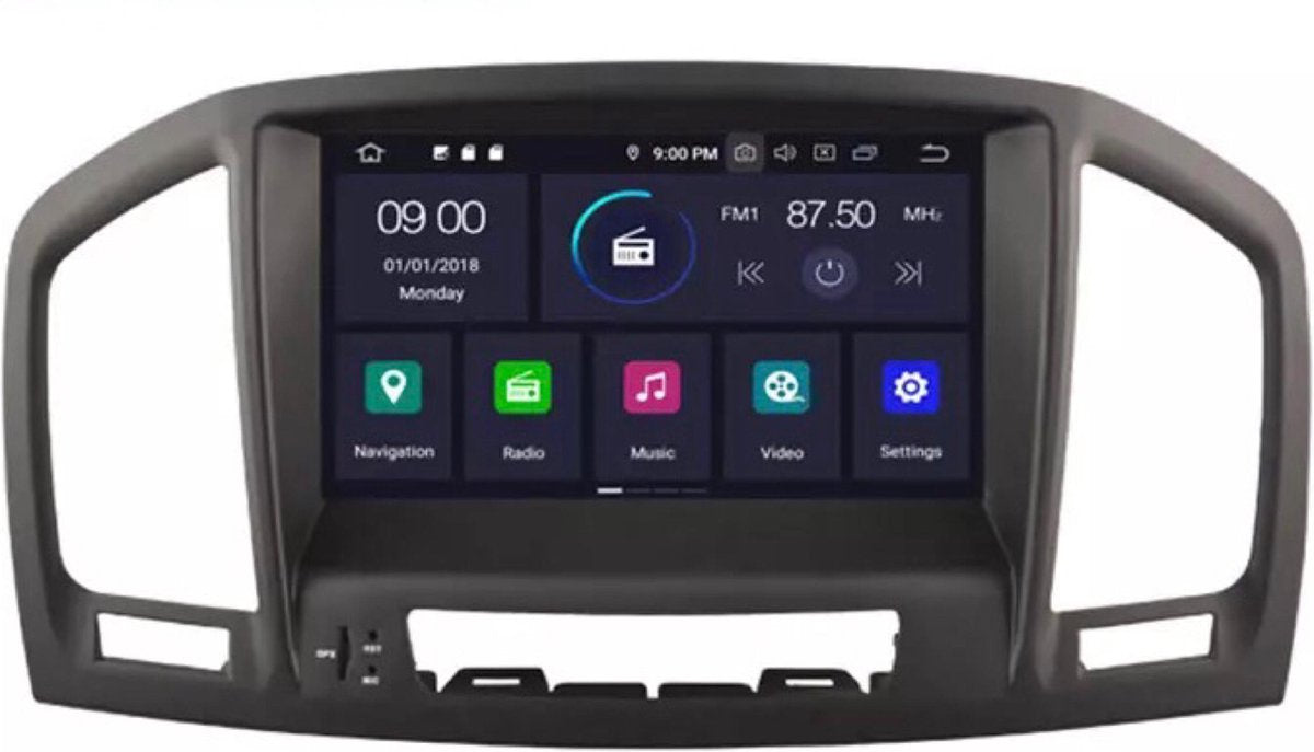 Opel Insignia 2008-2011 Android 9 navigatie en multimediasysteem 2+16GB