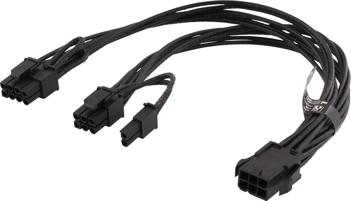 DELTACO SSI-63 PCIe Stroomkabel