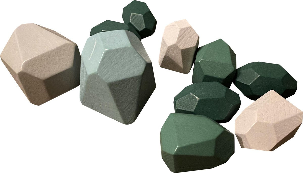 Miekemo | houten bouwstenen voor kinderen | groen | Speelgoed 2 jaar | Educatief speelgoed | stapelen | houten bouwblokken voor kinderen | leerzaam | speelgoed | blokjes |