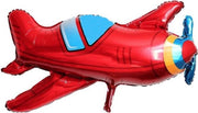 Folie ballon Rood vliegtuig (31029)