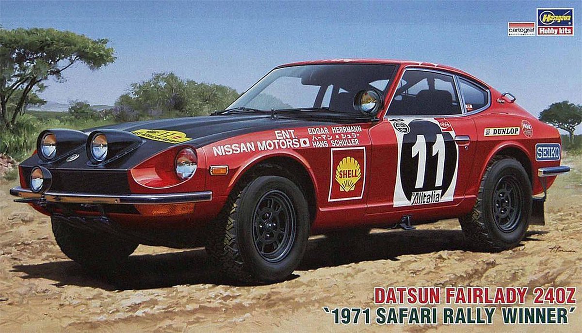 Hasegawa - 1/24 Datsun Fairlady 240Z 1971 Safari Rally-Gewinner