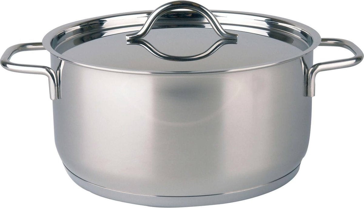 Mammoet Kookpan met deksel Villa 24 cm 6 l Roestvrijstaal