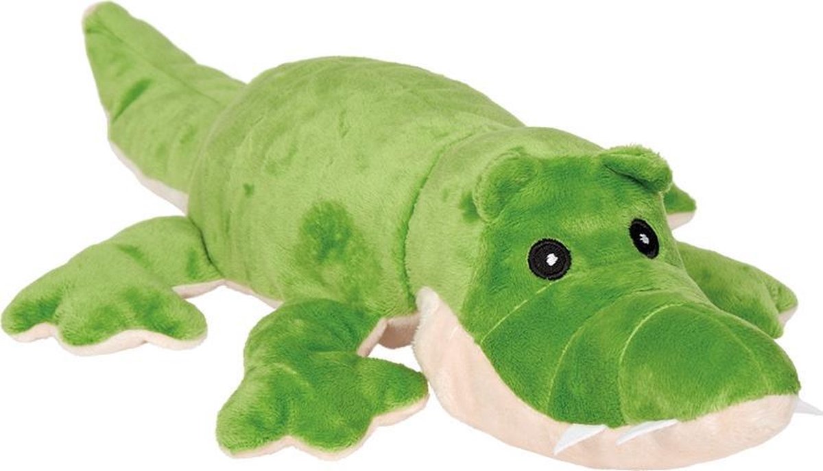 Welliebellies Krokodil opwarmknuffel 35 cm
