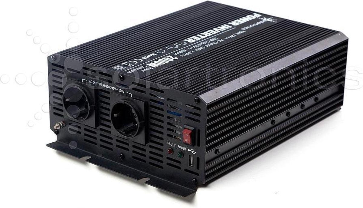 12V - 230V Gemodificeerde sinus Spanningsomvormer 2000W
