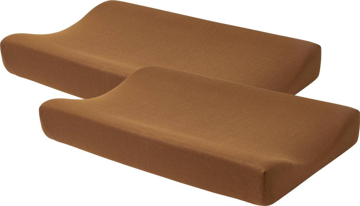 Meyco aankleedkussenhoes basic jersey - 2-pack - camel
